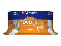 Verbatim - DVD-R x 25 - 4.7 GB - lagringsmedier 43538