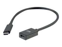 C2G 1ft USB-C to C 3.1 (Gen 2) Male to Female Extension Cable (10Gbps) - USB typ C-förlängningskabel - 24 pin USB-C till 24 pin USB-C - 30 cm 88657