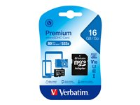 Verbatim - flash-minneskort - 16 GB - microSDHC 44082
