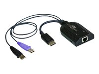 ATEN KA7169 DisplayPort USB Virtual Media KVM Adapter Cable with Smart Card Reader (CPU Module) - förlängare för tangentbord/video/mus/ljud KA7169-AX