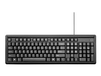 HP 100 - tangentbord - QWERTY - engelska - svart 2UN30AA#ABB