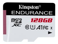 Kingston High Endurance - flash-minneskort - 128 GB - mikroSDXC UHS-I SDCE/128GB