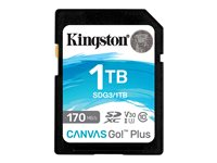 Kingston Canvas Go! Plus - flash-minneskort - 1 TB - SDXC UHS-I SDG3/1TB