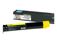 Lexmark - Extra lång livslängd - gul - original - tonerkassett LCCP - för Lexmark X950DE, X950dhe, X950dte, X952, X952DE, X952dhe, X952DTE, X954DE, X954DHE X950X2YG
