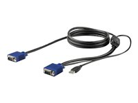 StarTech.com 6 ft. (1.8 m) USB KVM Cable for StarTech.com Rackmount Consoles - VGA and USB KVM Console Cable (RKCONSUV6) - video/USB-kabel - 1.8 m RKCONSUV6