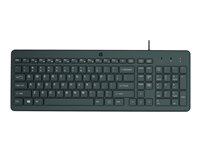 HP 150 - tangentbord - AZERTY - belgisk - svart Inmatningsenhet 664R5AA#AC0