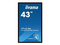 iiyama ProLite TF4339MSC-B1AG 43" Klass (42.5" visbar) LED-bakgrundsbelyst LCD-skärm - Full HD - för interaktiv skyltning/interaktiv kommunikation TF4339MSC-B1AG