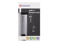 Verbatim - dockningsstation - USB-C - HDMI - 1GbE 49141