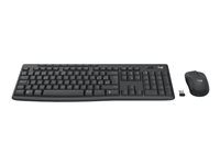Logitech MK370 Combo for Business - sats med tangentbord och mus - QWERTY - nordiskt (danska/finska/norska/svenska) - grafit 920-012072