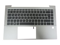 HP - ersättningstangentbord för bärbar dator - med pekpinne, ClickPad - QWERTY - Svenska/finska - med övre skydd Inmatningsenhet M36312-B71