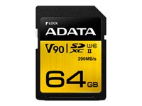 ADATA Premier ONE - flash-minneskort - 64 GB - SDXC UHS-II ASDX64GUII3CL10-C