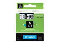 DYMO D1 - etiketttejp - 1 kassett(er) - Rulle (1,9 cm x 7 m) S0720820