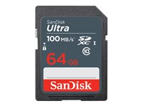 SanDisk Ultra - flash-minneskort - 64 GB - SDXC UHS-I SDSDUNR-064G-GN3IN