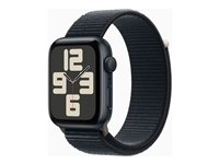 Apple Watch SE (GPS) 2a generation - midnatt - smart klocka med sportögla - midnatt - 32 GB MREA3KS/A