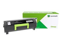 Lexmark 502UE - Extra lång livslängd - svart - original - tonerkassett Lexmark Corporate - för Lexmark MS510dn, MS510dtn, MS610de, MS610dn, MS610dte, MS610dtn 50F2U0E