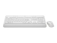 Logitech Signature MK650 Combo for Business - sats med tangentbord och mus - QWERTY - nordiskt (danska/finska/norska/svenska) - offwhite Inmatningsenhet 920-011038