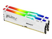 Kingston FURY Beast RGB - DDR5 - sats - 32 GB: 2 x 16 GB - DIMM 288-pin - 6000 MHz / PC5-48000 - ej buffrad KF560C30BWEAK2-32