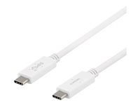DELTACO - USB typ C-kabel - USB-C till USB-C - 50 cm USBC-1406M
