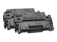 HP 55X - 2-pack - Lång livslängd - svart - original - LaserJet - tonerkassett (CE255XD) - för LaserJet Enterprise MFP M525; LaserJet Enterprise Flow MFP M525; LaserJet Managed MFP M525 CE255XD