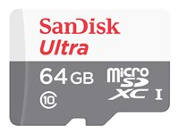 SanDisk Ultra - flash-minneskort - 64 GB - mikroSDXC UHS-I SDSQUNR-064G-GN6TA