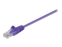 MicroConnect nätverkskabel - 1 m - lila B-UTP501P