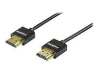 DELTACO HDMI-1090 - HDMI-kabel med Ethernet - 50 cm HDMI-1090