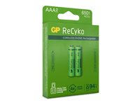 GP ReCyko batteri - 2 x AAA - NiMH 201216