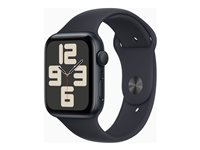 Apple Watch SE (GPS) 2a generation - midnatt - smart klocka med sportband - midnatt - 32 GB MRE93KS/A