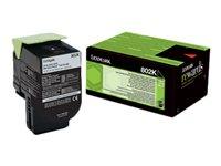 Lexmark 802K - Svart - original - tonerkassett LCCP, LRP - för Lexmark CX310dn, CX310n, CX410de, CX410dte, CX410e, CX510de, CX510dhe, CX510dthe 80C20K0