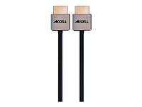 Accell ProUltra Thin High Speed HDMI Cable with Ethernet - HDMI-kabel med Ethernet - 1 m B145C-003B