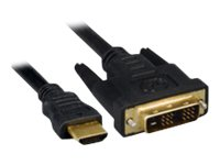 MicroConnect adapterkabel - HDMI / DVI - 1 m HDM191811