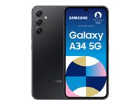 Samsung Galaxy A34 5G - awesome graphite - 5G pekskärmsmobil - 128 GB - GSM SM-A346BZKAEUB