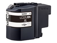 Brother LC22UBK - XL - svart - original - bläckpatron LC22UBK