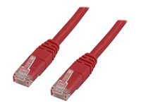 Deltaco patch-kabel - 50 cm - röd R05-TP