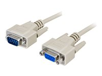 DELTACO - seriell kabel - DB-9 till DB-9 - 2 m DEL-37