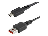 StarTech.com Säker laddningskabel på 1 m - USB-A till Micro USB-B-datablockerarkabel för endast laddning - Laddningskabel utan data för telefon/surfplatta - Datablockerande USB-kabeladapter - USB-kabel - USB (endast ström) till Mikro-USB typ B (endast ström) - 100 cm USBSCHAU1M