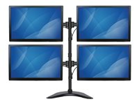 StarTech.com Skrivbordsstativ för fyra skärmar - ledad ställ - för 4 monitorer - svart ARMBARQUAD