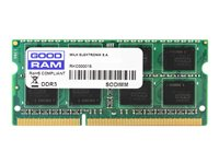 GOODRAM - DDR3 - modul - 8 GB - SO DIMM 204-pin - 1600 MHz / PC3-12800 - ej buffrad GR1600S3V64L11/8G