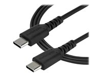 StarTech.com 1 m USB-C-kabel&nbsp;-&nbsp;svart - USB typ C-kabel - 24 pin USB-C till 24 pin USB-C - 1 m RUSB2CC1MB
