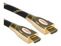 Roline Gold HDMI Ultra HD with Ethernet - HDMI-kabel med Ethernet - 1 m 11.04.5690