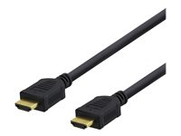 DELTACO HDMI-1010D - HDMI-kabel med Ethernet - 1 m HDMI-1010D