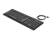 HP 100 - tangentbord - QWERTY - engelska - svart 2UN30AA#ABB