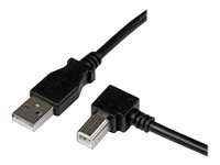 StarTech.com 3m USB 2.0 A to Right Angle B Cable Cord - 3 m USB Printer Cable - Right Angle USB B Cable - 1x USB A (M), 1x USB B (M) (USBAB3MR) - USB-kabel - USB typ B till USB - 3 m USBAB3MR