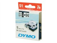 DYMO D1 - etiketttejp - 1 kassett(er) - Rulle (0,9 cm x 7 m) 40913