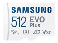 Samsung EVO Plus MB-MC512S - flash-minneskort - 512 GB - mikroSDXC UHS-I MB-MC512SA/EU