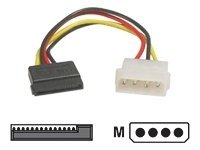 DELTACO - strömkabel - SATA-ström till 4 pin intern effekt SATA-S