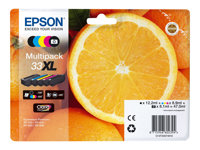 Epson 33XL Multipack - 5-pack - XL - svart, gul, cyan, magenta, foto-svart - original - bläckpatron C13T33574011
