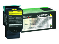 Lexmark - Extra lång livslängd - gul - original - tonerkassett LCCP, LRP - för Lexmark C544, C546, X544, X546, X548 C544X1YG