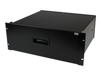 StarTech.com 4U Black Steel Storage Drawer for 19in Racks and Cabinets - Rack storage drawer - 4U - 4UDRAWER - racklåda - 4U 4UDRAWER