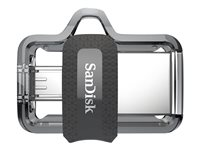 SanDisk Ultra Dual M3.0 - USB flash-enhet - 16 GB SDDD3-016G-G46